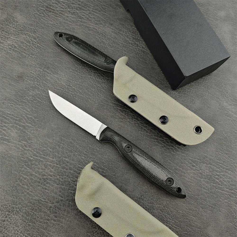 Edc Carry Fixed Blade Knife - 고경도, 내마모성, 고정식 칼날, 린넨 손잡이,