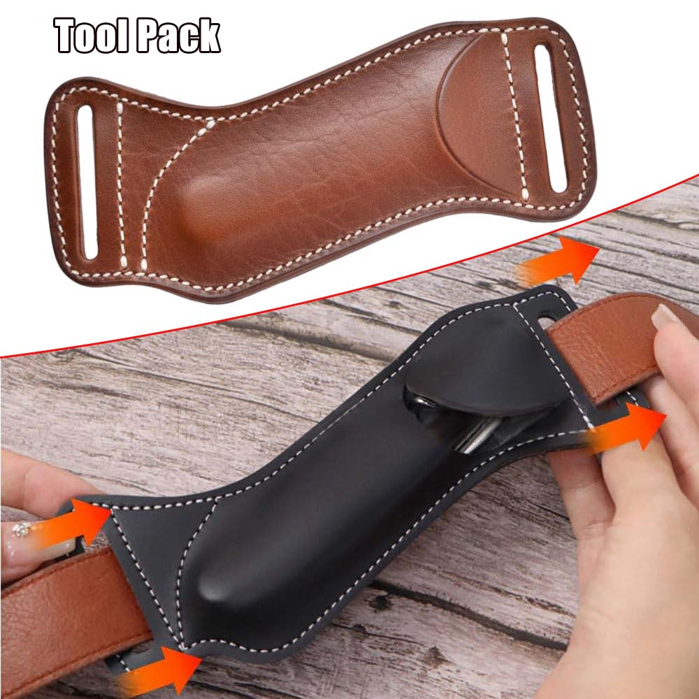 Edc Carry Belt Leather - 전술 도구 파우치 EDC 접이식 나이프