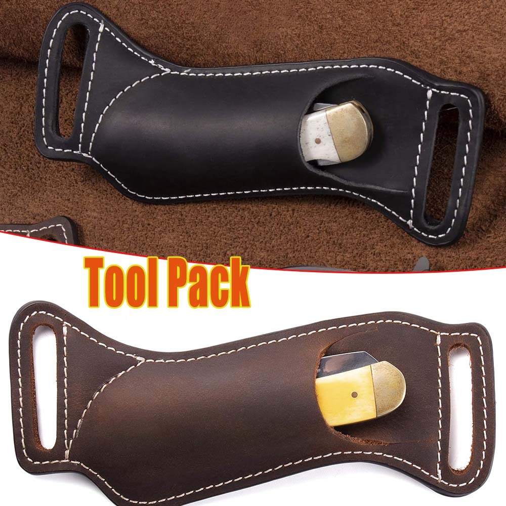 Edc Carry Belt Leather - 전술용 EDC 접이식 나이프 칼집 허리