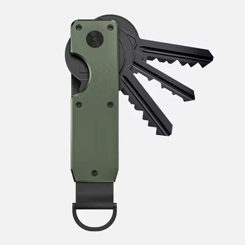 Edc Daily Carry - 금속 회전식 키 정리함, 미니멀한 디자인의