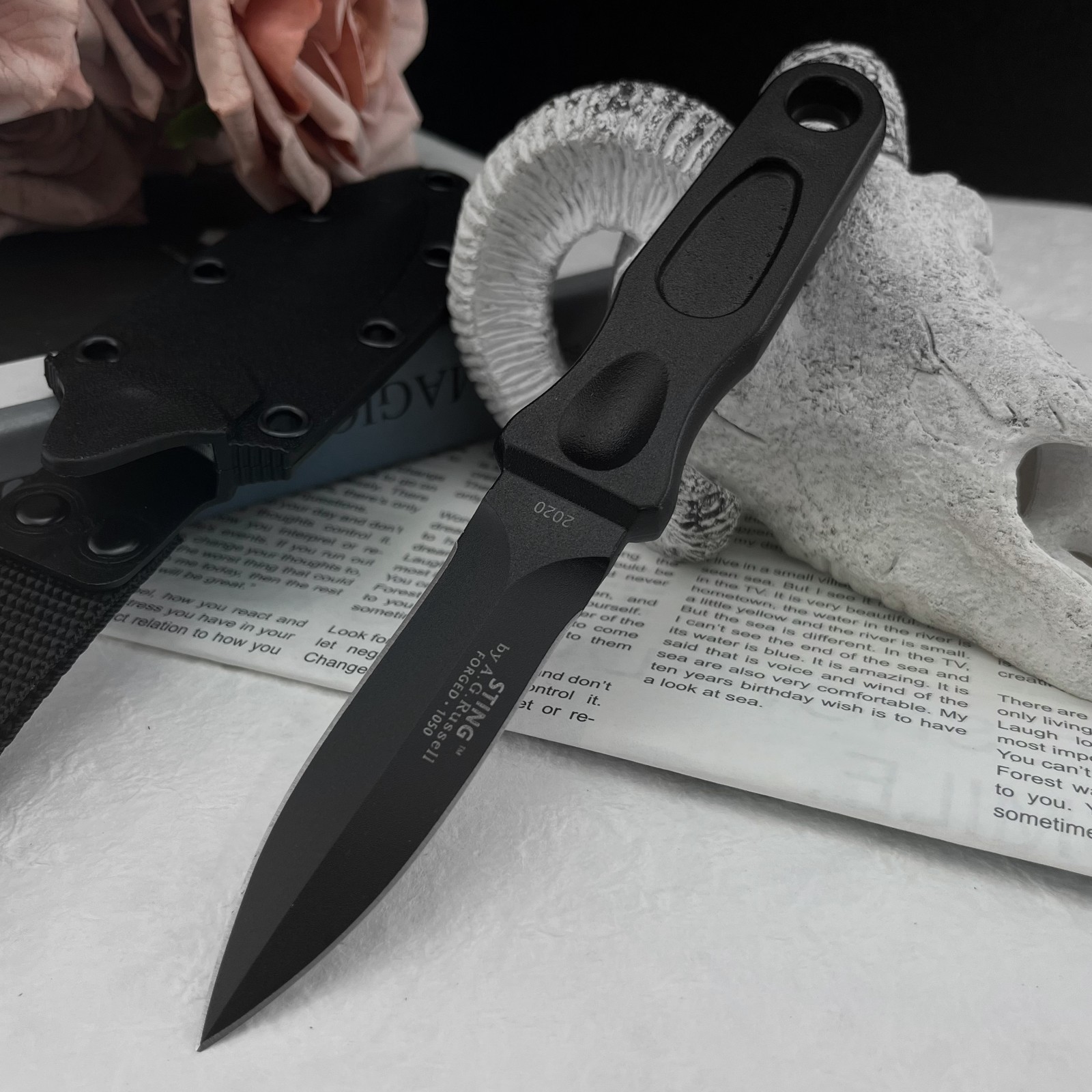 Edc Carry Fixed Blade Knife - 다용도 고정날 나이프 8Cr13MoV 스틸 아웃도어