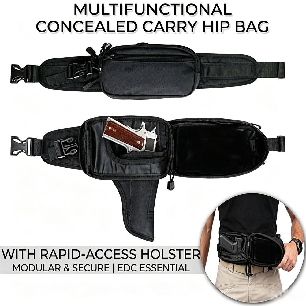 전술용 권총 가방, 숨겨진 홀스터가 있는 권총 케이스, - Edc Concealed Carry Bag 리뷰 및 가격