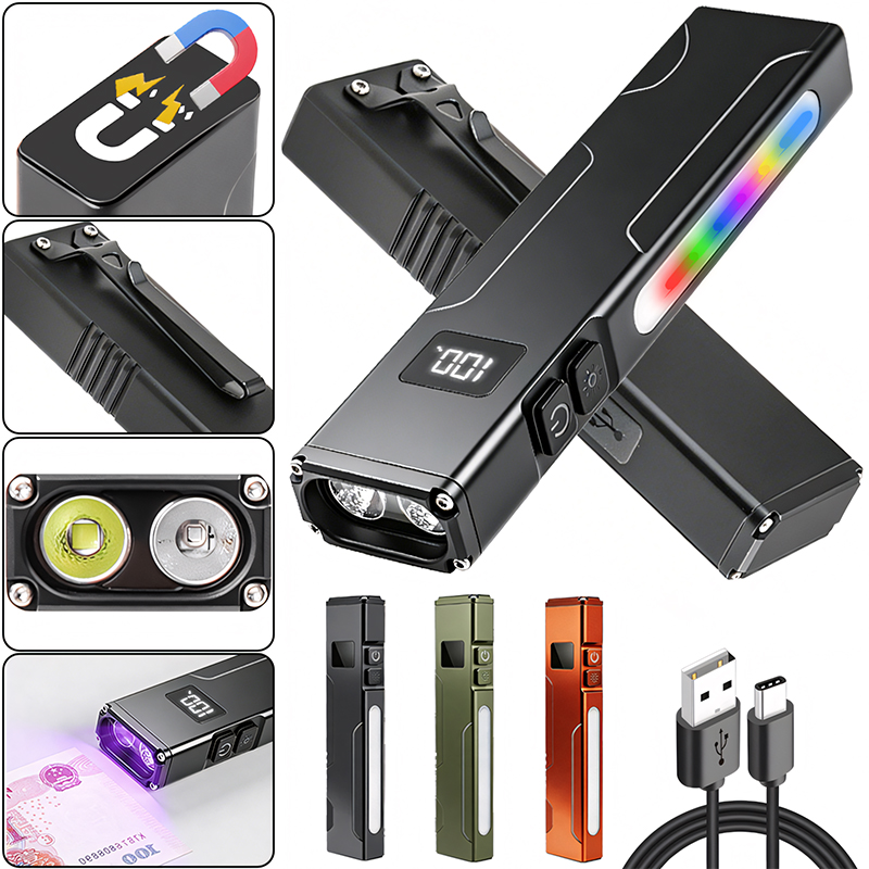 다기능 EDC 작업등 자석 UV 라이트 RGB 사이드  - Edc Carry Clip 리뷰 및 가격