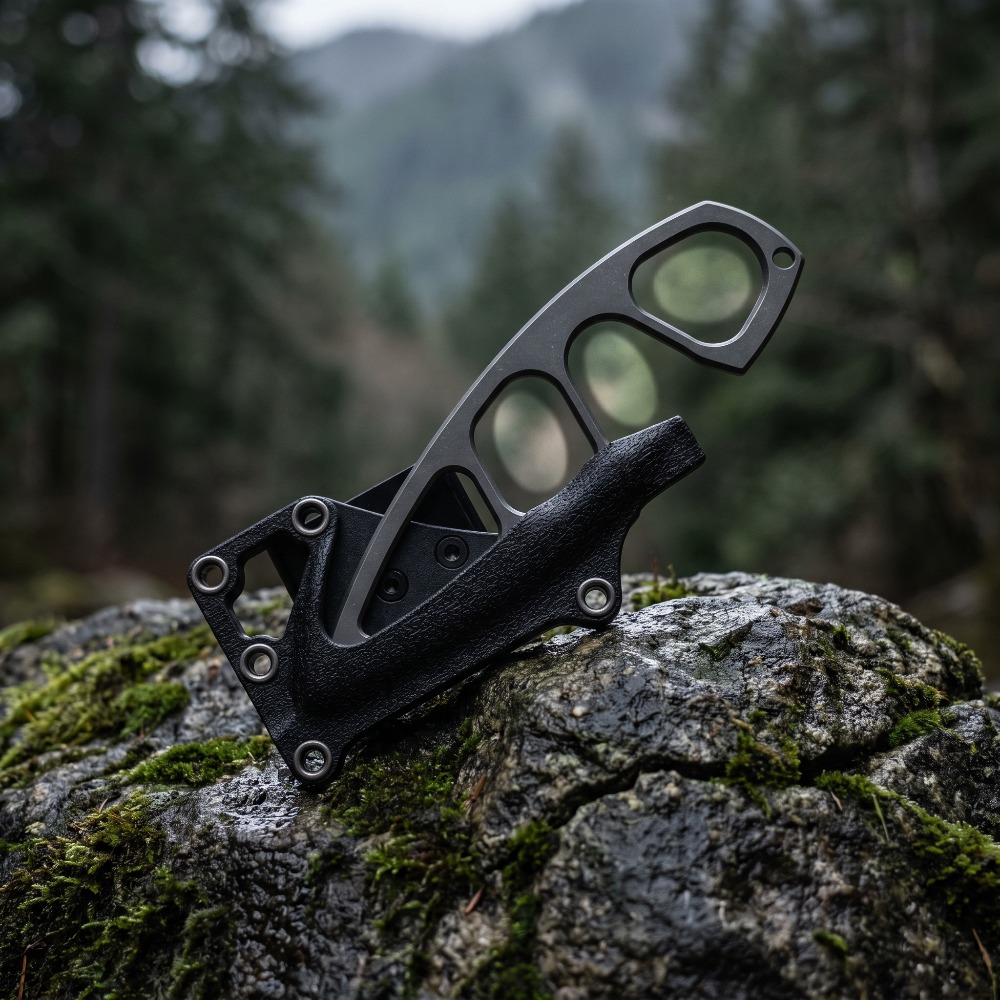 EDC 휴대용 고정날 나이프, 속이 빈 디자인 핸들 나 - Edc Fixed Blade Deep Carry 리뷰 및 가격