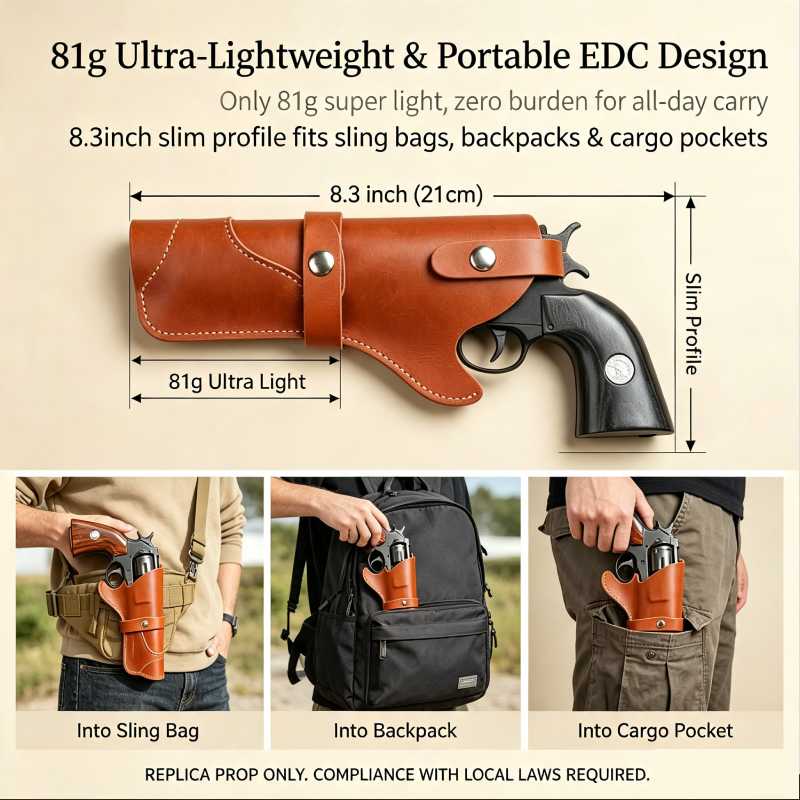 빈티지 가죽 리볼버 홀스터 OWB 외부 허리 벨트 캐리 - Edc Carry Belt Leather 리뷰 및 가격