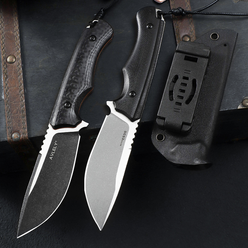 DC53 강철 고정날 직선형 칼, K형 칼집이 있는 G - Edc Fixed Blade Deep Carry 리뷰 및 가격