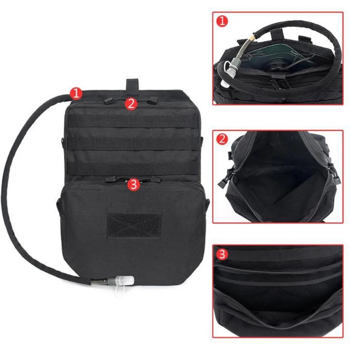 야외 Molle 가방 캠핑 수화 배낭 사냥 장비 조끼, - Edc Carry Items 리뷰 및 가격
